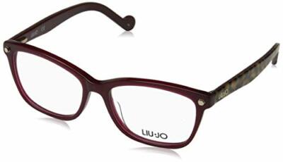 NEW Liu Jo LJ 2616 604 Burgundy Eyeglasses 52mm w/Animal Print Temples & LJ Case