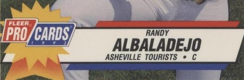1993 Fleer ProCards Minor League - Randy Albaladejo #2278