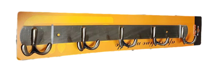 Attaccapanni Appendi Abiti Asciugamani Parete Ottone Antico 5 Posti Doppio dfh