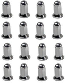 32 PIECE ALCOA DUALLY WHEEL RIM SOLID CHROME LUG NUT WITH WASHER 5/8" X 18 RH   