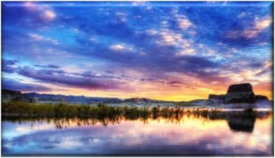 Scenic Lake Refrigerator Magnet #19
