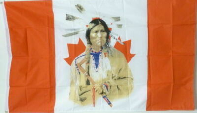 3X5 CANADA NATIVE AMERICAN FLAG INDIAN CANADIAN 100D FABRIC