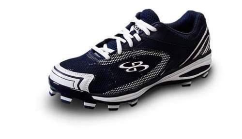 Boombah Men\'s Size 12 Cleats Softball Metal Black White Men’s Shoes EUC Sports Boombah Medium Width (D, M) Baseball & Softball Shoes for  main image 2
