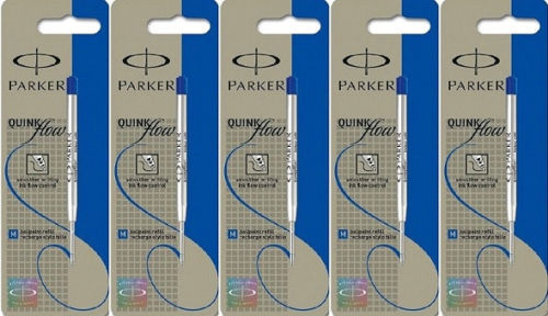 NEW PARKER QUINK FLOW BALLPOINT PEN REFILL FINE BLUE INK