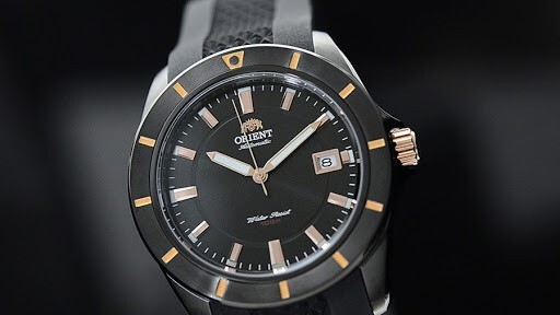 Pre-owned Orient Prime Black Dial Er1v002b Luminous Hands Automatic Made In Japan
