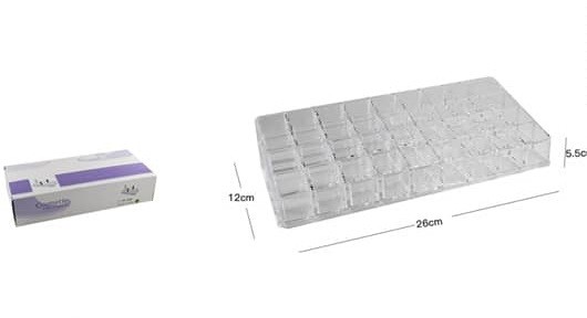 Organizer Box Trasparente 36 Scomparti Posti Per Trucchi Cosmetici Makeup dfh