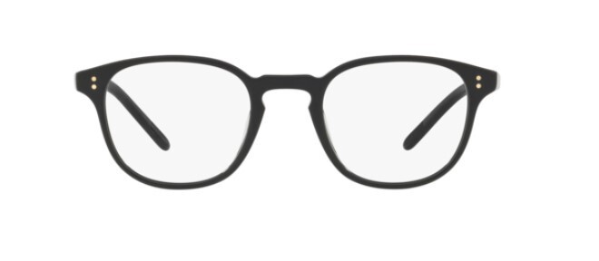 Pre-owned Oliver Peoples 0ov5219fm Fairmont-f 1005 Black Square Men's Eyeglasses In Clear