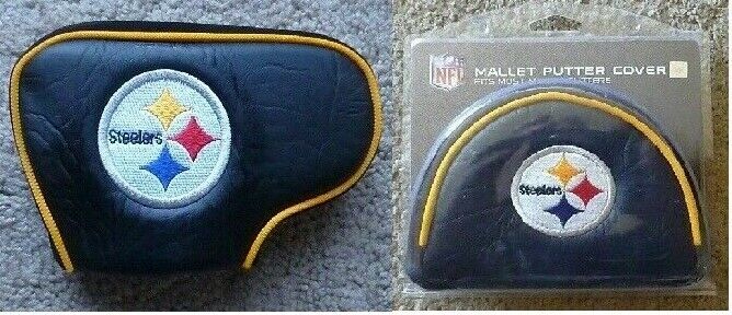 Pittsburgh Steelers NFL Blade or Mallet Putter Golf Club Head Cover Embroidered