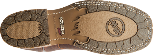 Pre-owned Double-h Boots Men's 11" Graham Steel Toe Ice™ Roper Work Boot Bison/taupe - Dh5 In Brown