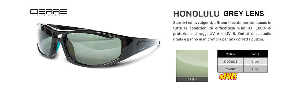 CIERRE OCCHIALI POLARIZZATI SUNGLASS HONOLULU GREY LENS