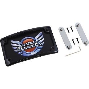CUSTOM DYNAMICS LPF-RAD-CVO-B BLack Radius LED License Plate Frame for CVO