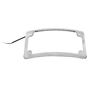 CUSTOM DYNAMICS LPF-RAD-C-LP Chrome Radius LED License Plate Frame
