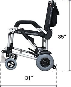 Journey Health & Lifestyle Zinger Folding Power Chair with Unique and Fun...