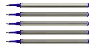 5 -  Slimline Rollerball Refills for SHEAFFER PEN - BLUE Medium - Slim