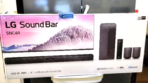 LG (SNC4R) 4.1 Channel Soundbar w/ Bluetooth Streaming & Surround Sound - NEW