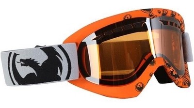 NEW Dragon DX Future Yellow Red Ion Mirror Mens Ski Snowboard Goggles Msrp$50