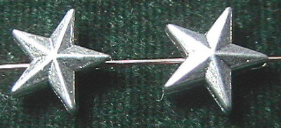 12mm x 13mm Pewter Star Beads (10) Lead-Safe! TEN BEADS (MFP-1579)