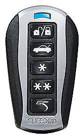 Replacement New Style Clifford G5 Car Alarm 5 Button Remote Fob