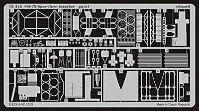 Eduard Photoetch 1:72 SM 79 Sparviero interior Italeri EDP72415