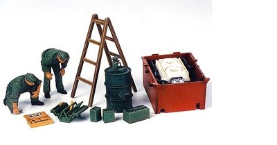 Tamiya 35180 1/35 Set de Figurines Réservoir Maintenance Neuf