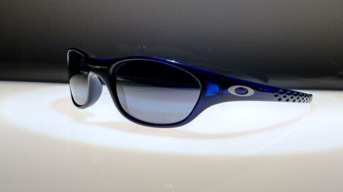 VTG Oakley Fives 2.0 Polished Black Ice Iridium 03-419 Blue Wrap for sale  online | eBay