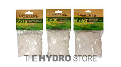 Grower's Edge Soft Mesh Trellis Netting 5 ft w/ 6 in Squares