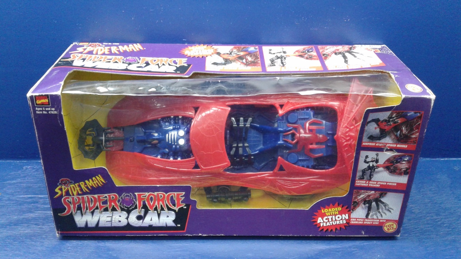 スパイダーマン スパイダーフォース ウェブカー Spider-Man Spider Force Web Car Toy Biz 1997 | eBay