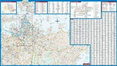 Map of Sydney, Australia, Laminated & Folded, by Borch Maps