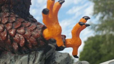 Flagpole Eagle on Approach Topper Finial Ball Hand Painted USA Real / Lifelike