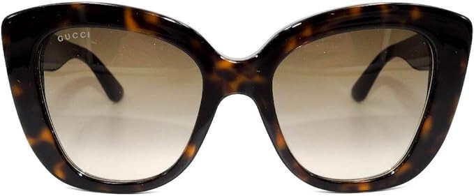 Pre-owned Gucci Womens  Sunglasses Tortoise W/brown Lens 52mm Bridge 20mm Temple 140mm