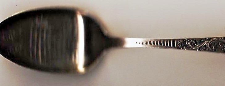 Salt Lake w/ Building Pat 1889 Sterling SILVER Souvenir Spoon Utah Mormon Temple
