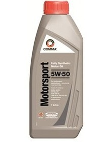 COMMA MOTORSPORT 5W-50 FULLY SYNTHETIC ENGINE OIL - MS1L - 1 LITRE - ACE A3/B3