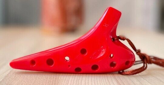 Focalink 12 Hole Soprano C Red ABS Resin Ocarina - Easy to Learn & Great Gift!