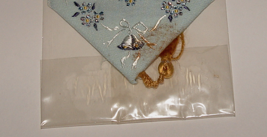 Vintage Woven Bookmark Made In England J&J Cash Prince Of Wales Lady Diana