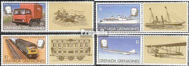 Grenade-Grenadines 335c-338c (ComplÃ¨Te.Edition.) Neuf Avec Gomme Originale 1979 