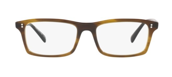 Pre-owned Oliver Peoples 0ov5494u Myerson 1677 Bark Rectangle Men's Eyeglasses In Clear