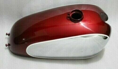 FUEL TANK STEEL RED & CHROME For NORTON AJS MATCHLESS G12 CSR COMPETITION  