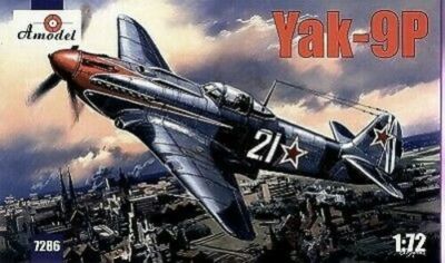 Amodel 7286 Yakovlev Yak-9P Soviet Fighter, 1/72 scale plastic model kit