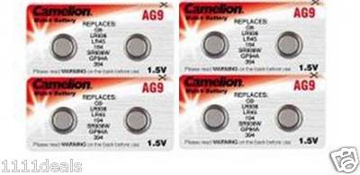 8 Pk Camelion AG9 394 D394 GP94 L936 LR45 S936 Alkaline Button Cell Battery