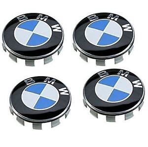 BMW ALLOY WHEEL CENTRE HUB CAPS E30,E36,E46,E92 1,3,5,6,7,X5 X6 M3 M5 M6 Z4 68mm