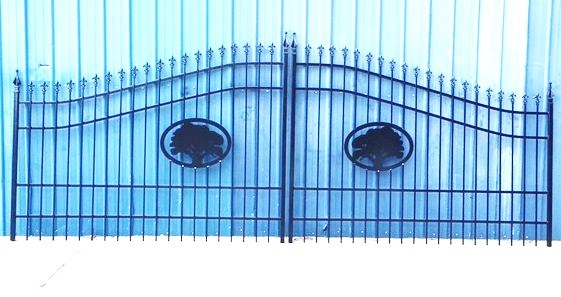 On Sale! Wrought Iron Style Steel Cast Driveway Gate 15