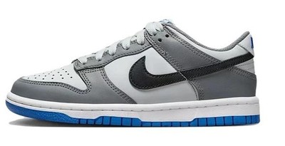 Кроссовки Nike Dunk Low Cool для больших детей, серый/черный-Чистая платина (FB9109 001)