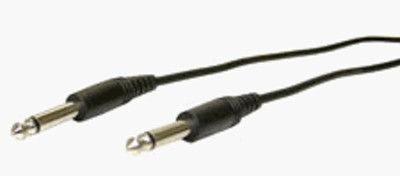 1 PIECE - CES - 3FT 1/4'' MALE TO 1/4'' MALE MONO AUDIO CABLE # 11-5603