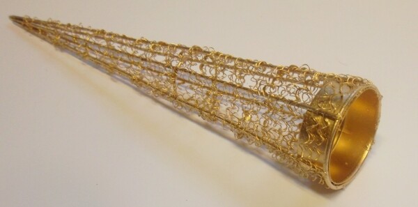 Teelichthalter- Tüte gold