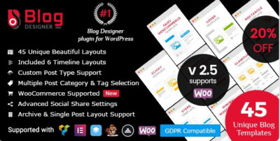 Blog Designer PRO v2.7.1   WordPress News Designer