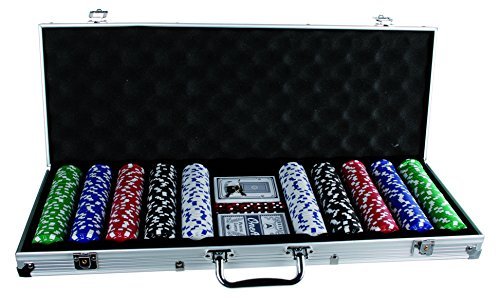 4 Pezzi Set Apribottiglie Multifunzione: Portafoglio, Piatto Birra in Acciaio Inox e Design Asso di Picche con Carte da Poker - Finiture Argento/Nero (4, Bianco nero
