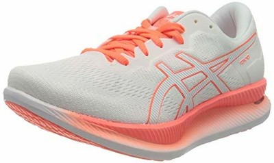 Asics Women Running Shoes GlideRide TOKYO 1012A943 White Sunrise Red US8.5