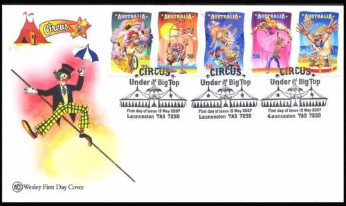 Capa de Circo Selos da Austrália e da Oceania