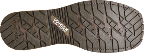Pre-owned Double-h Boots Men's 12” Brockton Composite Toe Waterproof Ice™ Roper Work Boot In Medium Bro