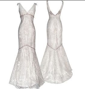 V Neck Wedding Dress